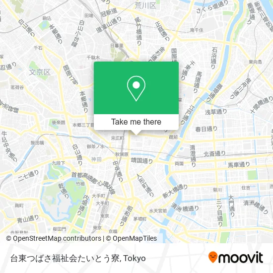 Taito Wings Welfare Association Taito Dormitory map