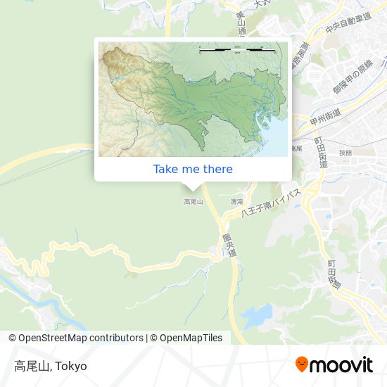 高尾山 map