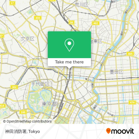 神田消防署 map