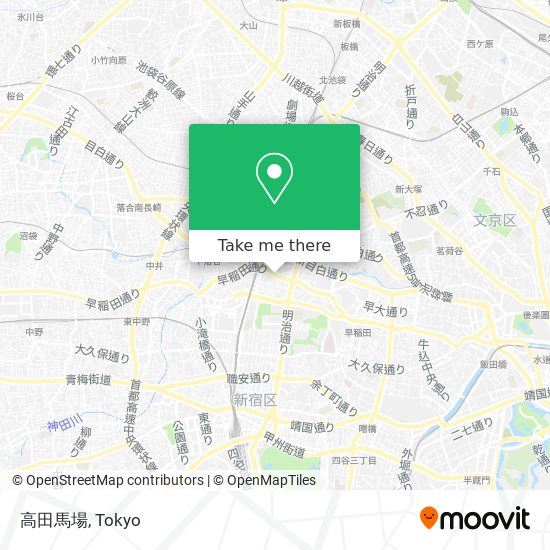 高田馬場 map