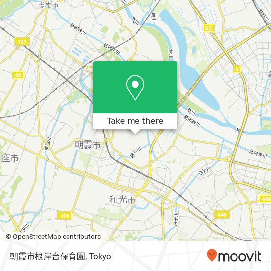 朝霞市根岸台保育園 map