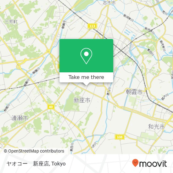 ヤオコー　新座店 map