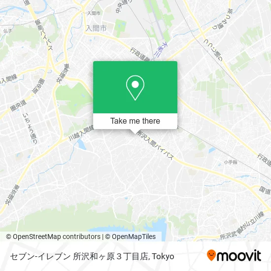 Seven-Eleven Tokorozawa Wagahara 3-Chome Branch map
