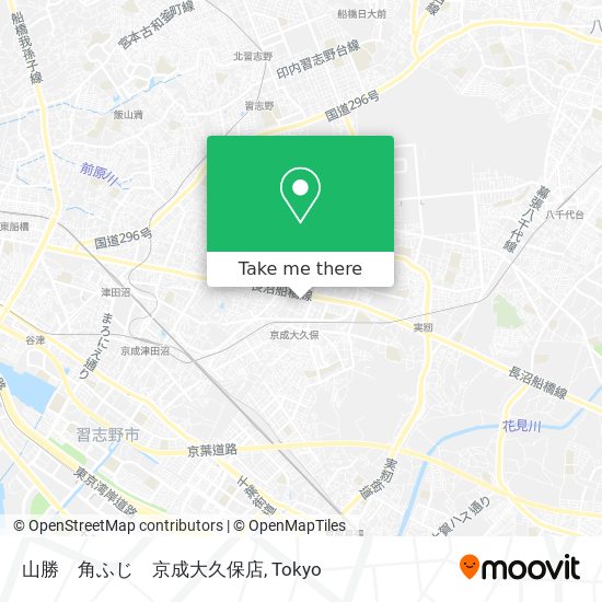 山勝　角ふじ　京成大久保店 map