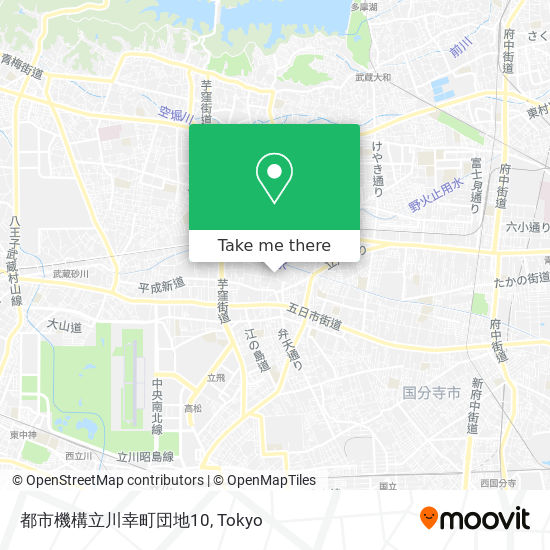 都市機構立川幸町団地10 map