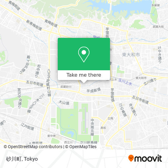 砂川町 map