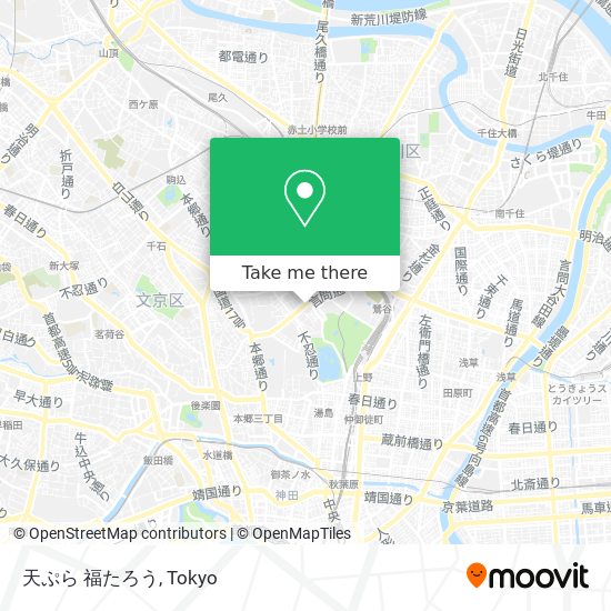天ぷら 福たろう map