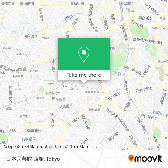 日本民芸館 西館 map
