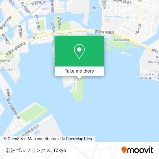 若洲ゴルフリンクス map