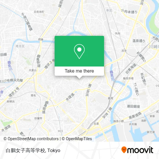 白鵬女子高等学校 map