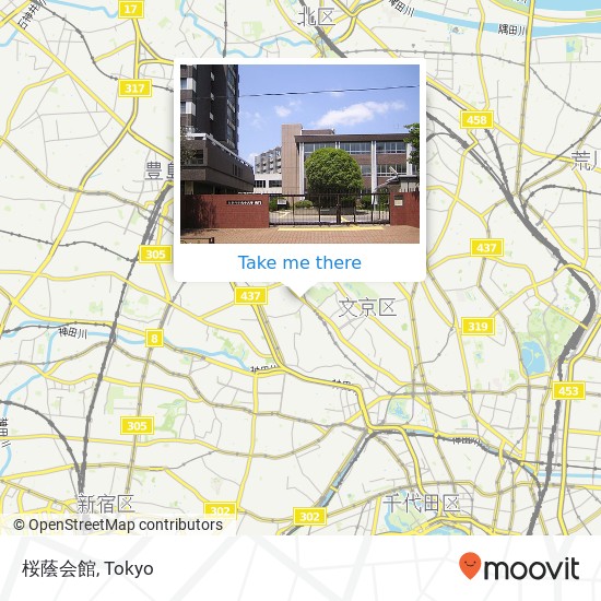 桜蔭会館 map