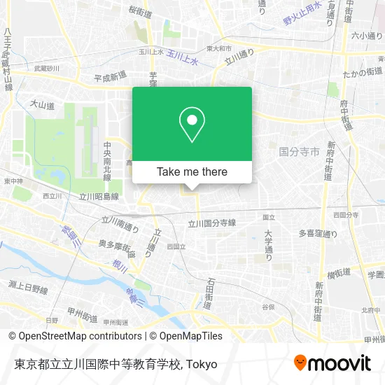 東京都立立川国際中等教育学校 map