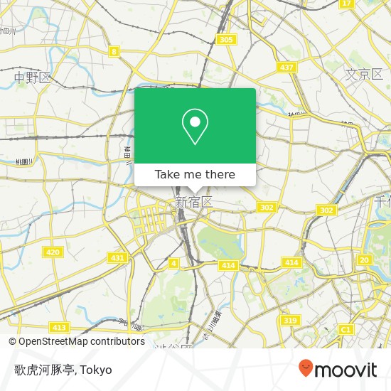 歌虎河豚亭 map