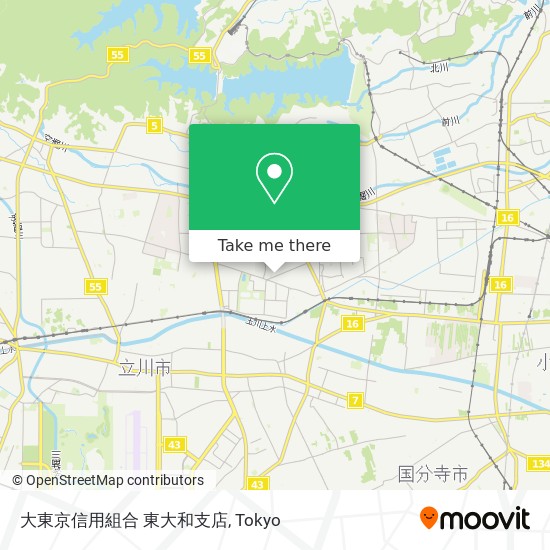 大東京信用組合 東大和支店 map
