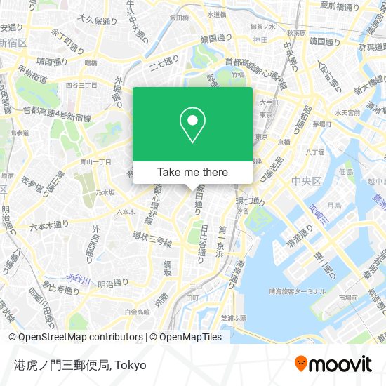 港虎ノ門三郵便局 map