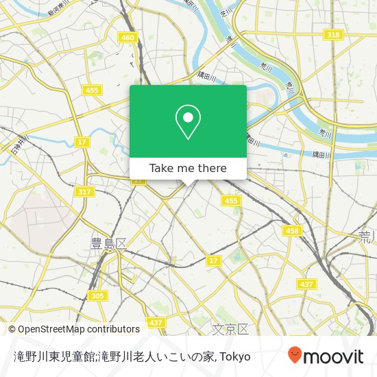 滝野川東児童館;滝野川老人いこいの家 map