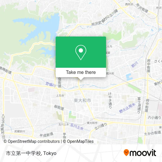 市立第一中学校 map