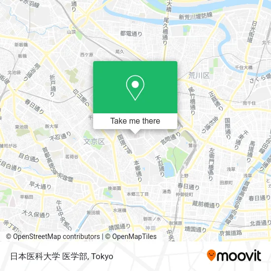 日本医科大学 医学部 map