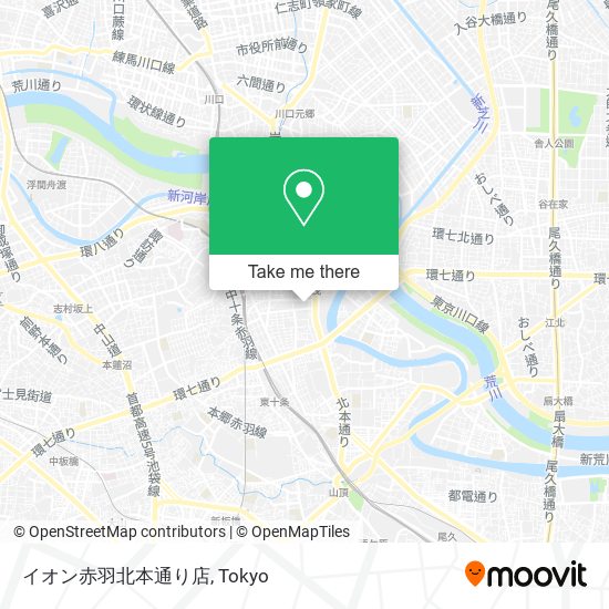 イオン赤羽北本通り店 map