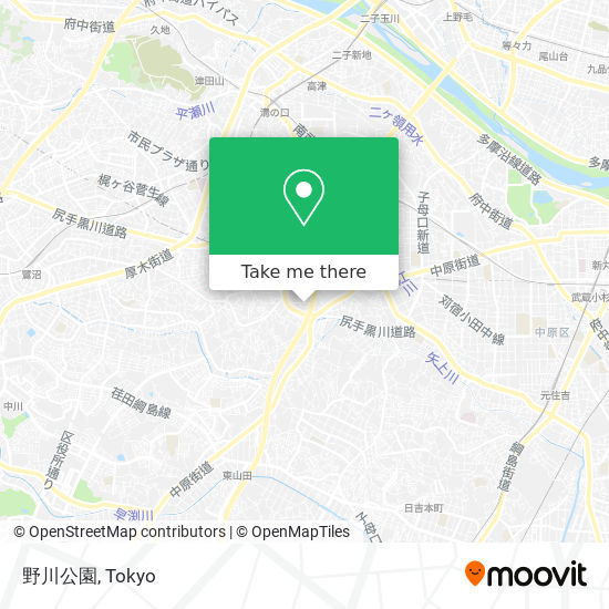 野川公園 map
