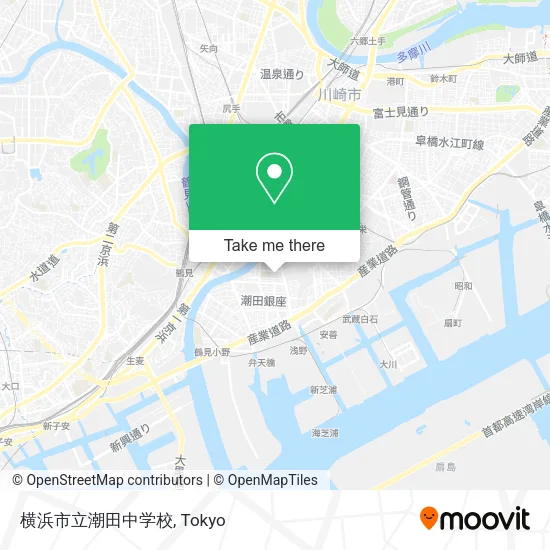 横浜市立潮田中学校 map