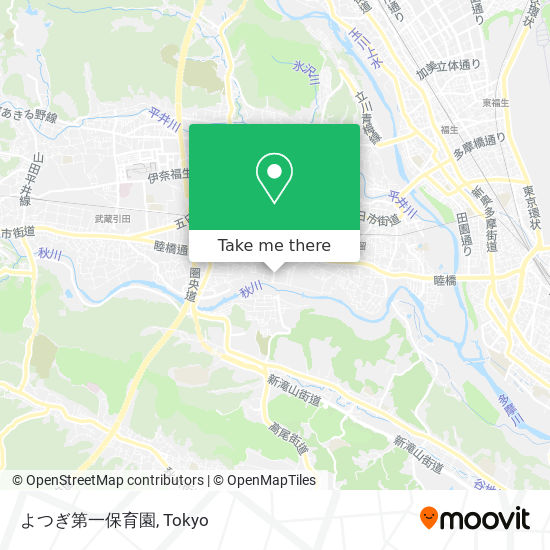よつぎ第一保育園 map