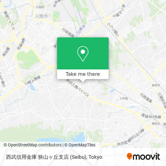 西武信用金庫 狭山ヶ丘支店 (Seibu) map