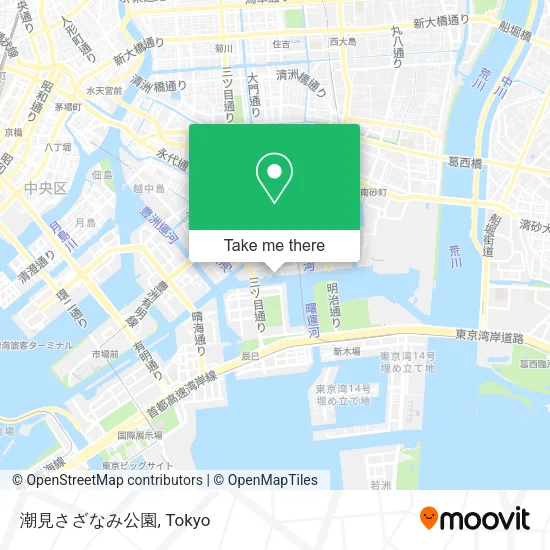 潮見さざなみ公園 map