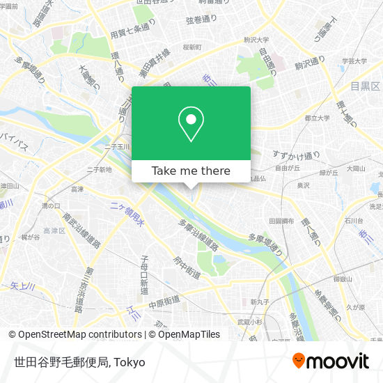 世田谷野毛郵便局 map