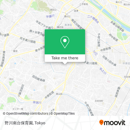 野川南台保育園 map