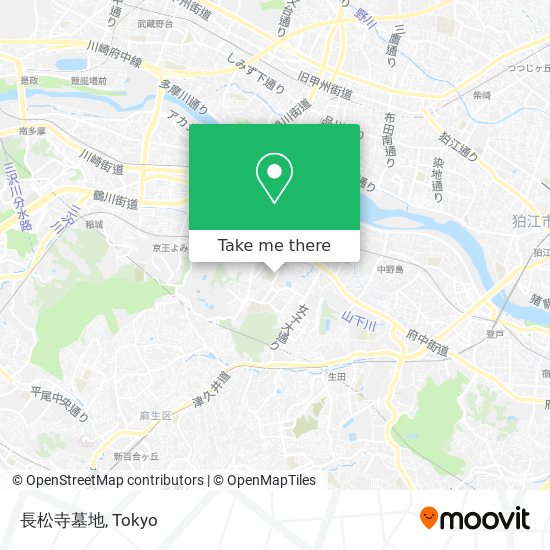 長松寺墓地 map