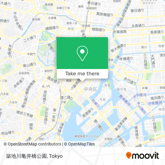 築地川亀井橋公園 map
