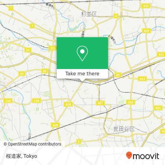 桜道家 map