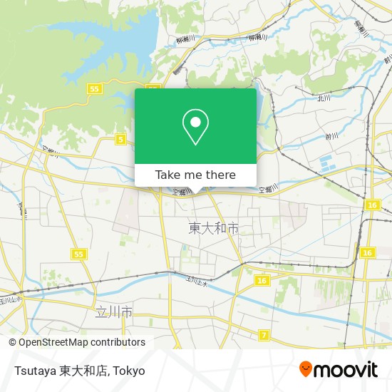 Tsutaya 東大和店 map