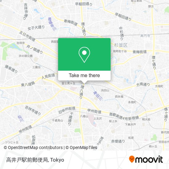 高井戸駅前郵便局 map