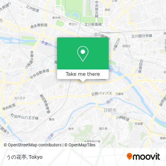 うの花亭 map