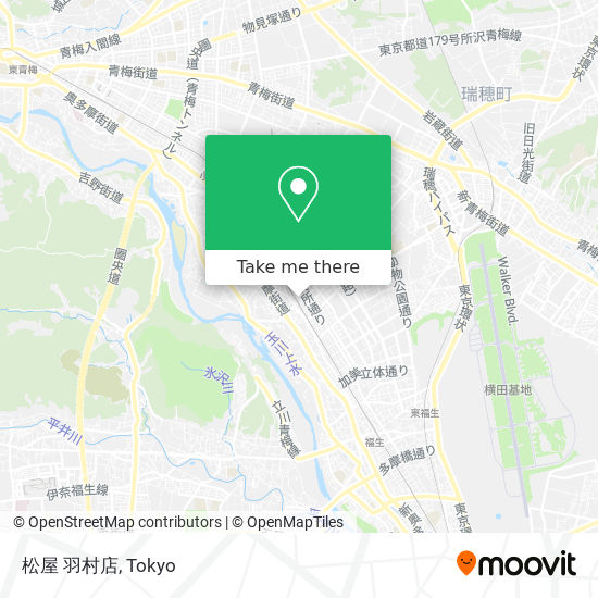 松屋 羽村店 map