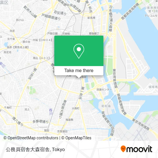 公務員宿舎大森宿舎 map