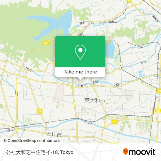 公社大和芝中住宅イ-18 map