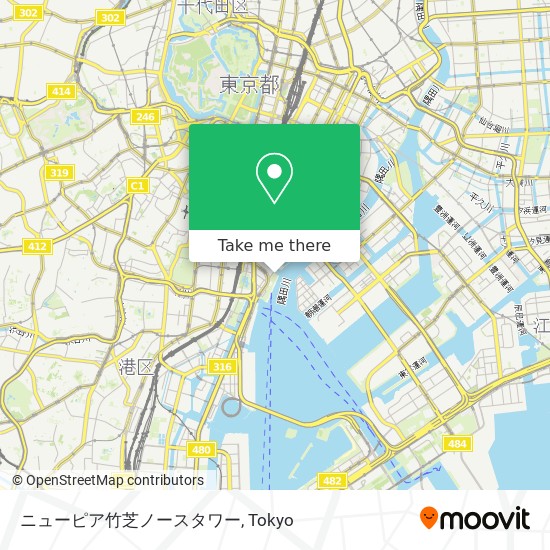 ニューピア竹芝ノースタワー map