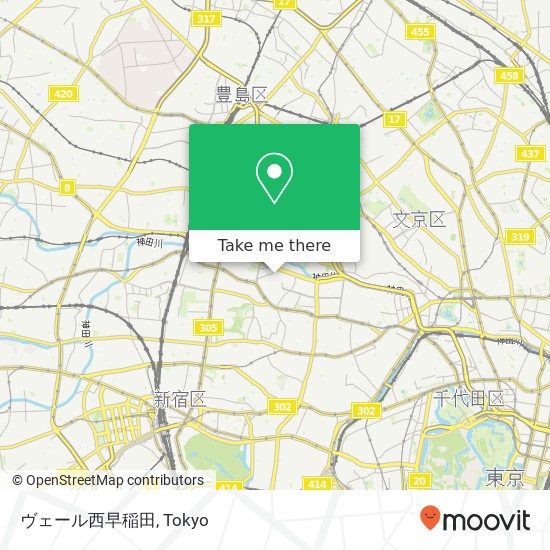 ヴェール西早稲田 map