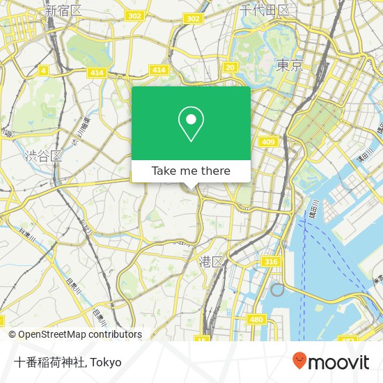 十番稲荷神社 map
