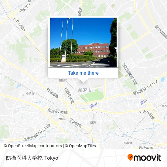 防衛医科大学校 map
