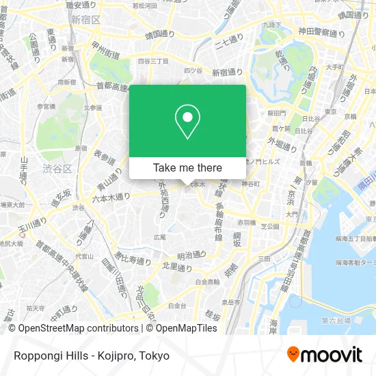 Roppongi Hills - Kojipro map