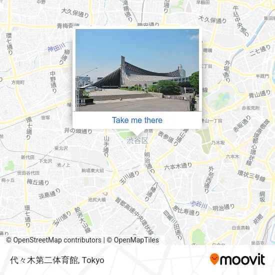 代々木第二体育館 map
