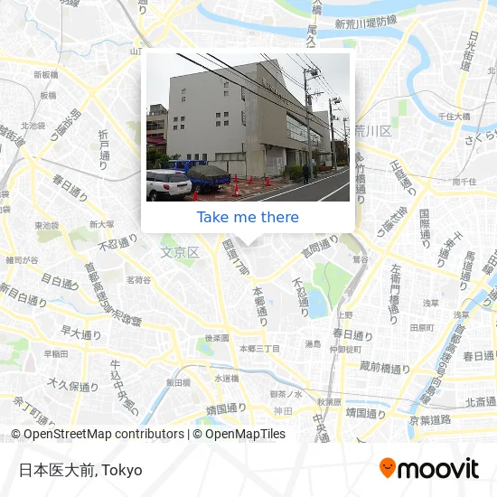 日本医大前 map