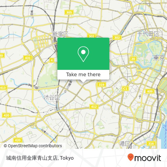 城南信用金庫青山支店 map