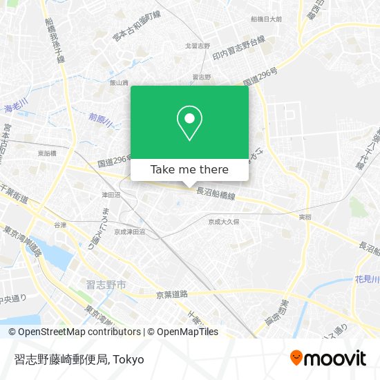 習志野藤崎郵便局 map