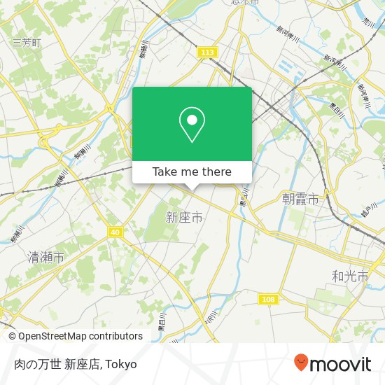 肉の万世 新座店 map