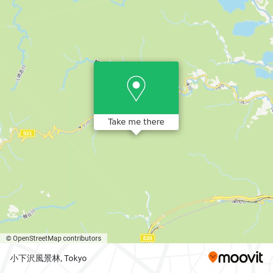 小下沢風景林 map